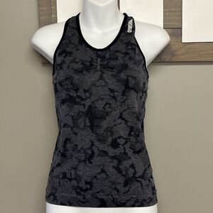 Gymshark Adapt Black Camo Seamless Tank Women’s Razorback- Small